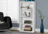 11.75" x 23.75" x 47.5" Cappuccino Particle Board Adjustable Shelves Bookshelf